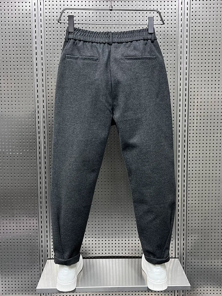 Cedric™ Elegant Men's Trousers in Melange Look