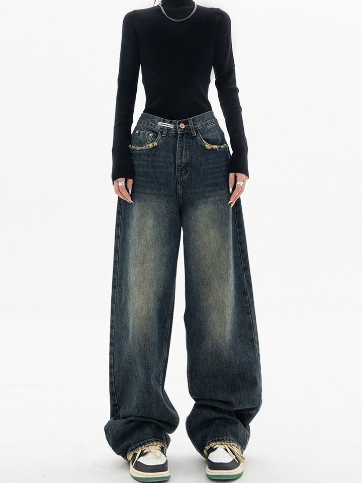 Carolin | Damen Jeans im Urban-Look mit lockerer Passform