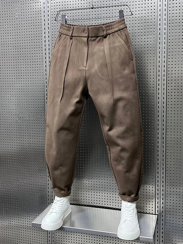 Cedric™ Elegant Men's Trousers in Melange Look