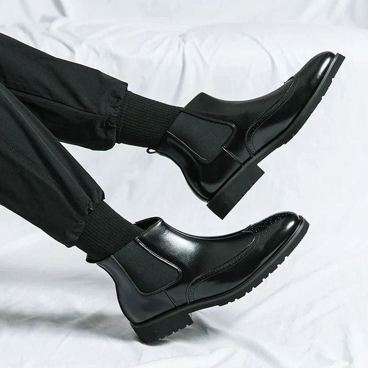 Dwight | Leder Chelsea-Stiefel