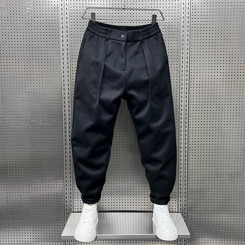 Cedric™ Elegant Men's Trousers in Melange Look