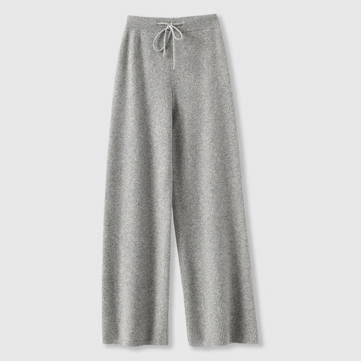 Birgit | Damen Herbst Strickhose mit weitem Bein