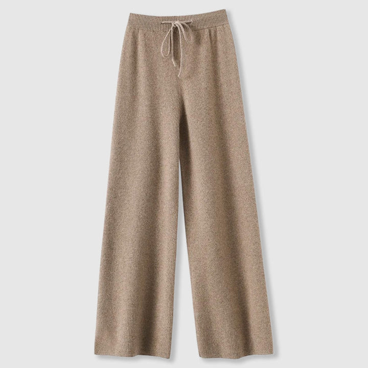 Birgit | Damen Herbst Strickhose mit weitem Bein