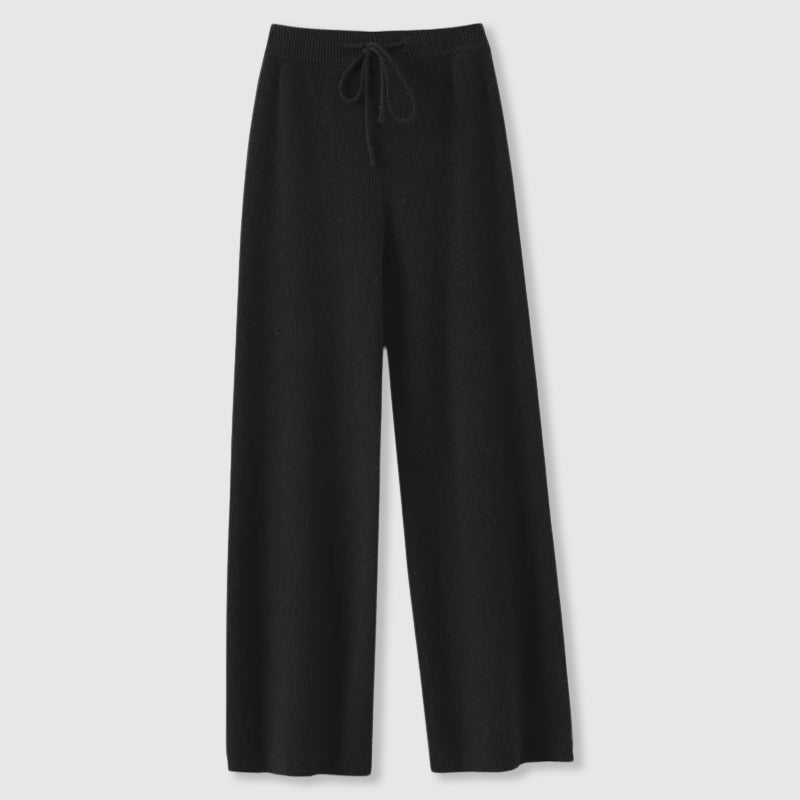 Birgit | Damen Herbst Strickhose mit weitem Bein