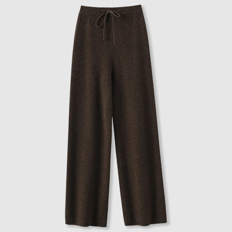 Birgit | Damen Herbst Strickhose mit weitem Bein