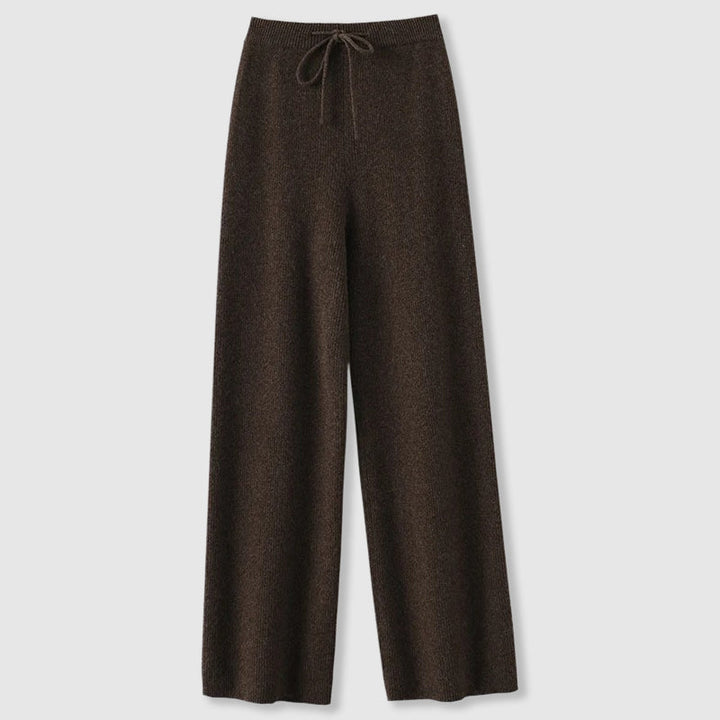 Birgit | Damen Herbst Strickhose mit weitem Bein