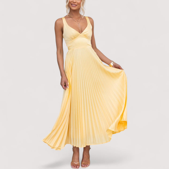 Sarina™ | Gelbes Maxikleid