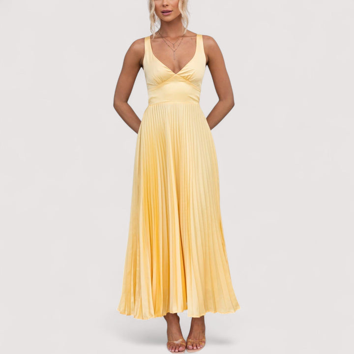 Sarina™ | Gelbes Maxikleid