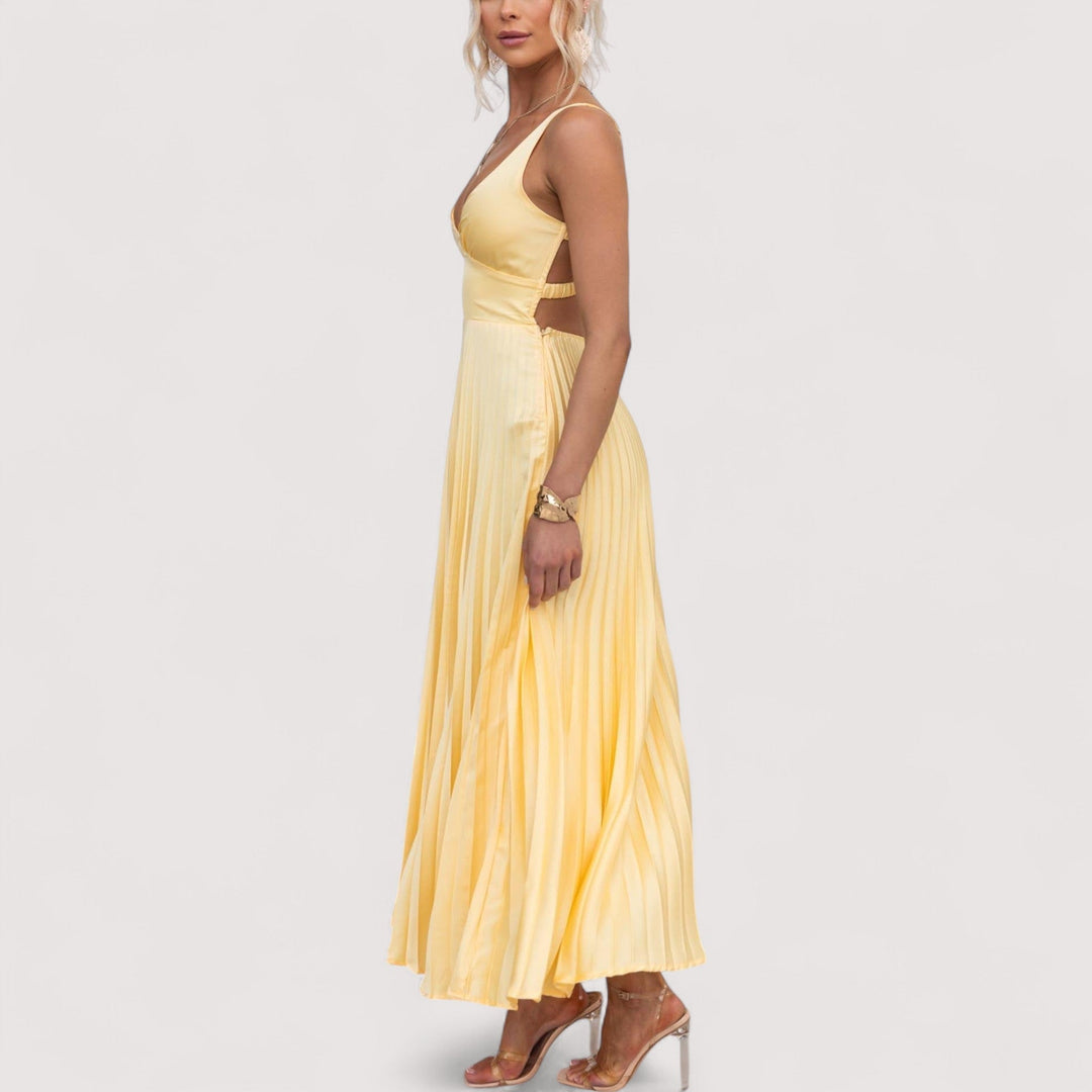 Sarina™ | Gelbes Maxikleid
