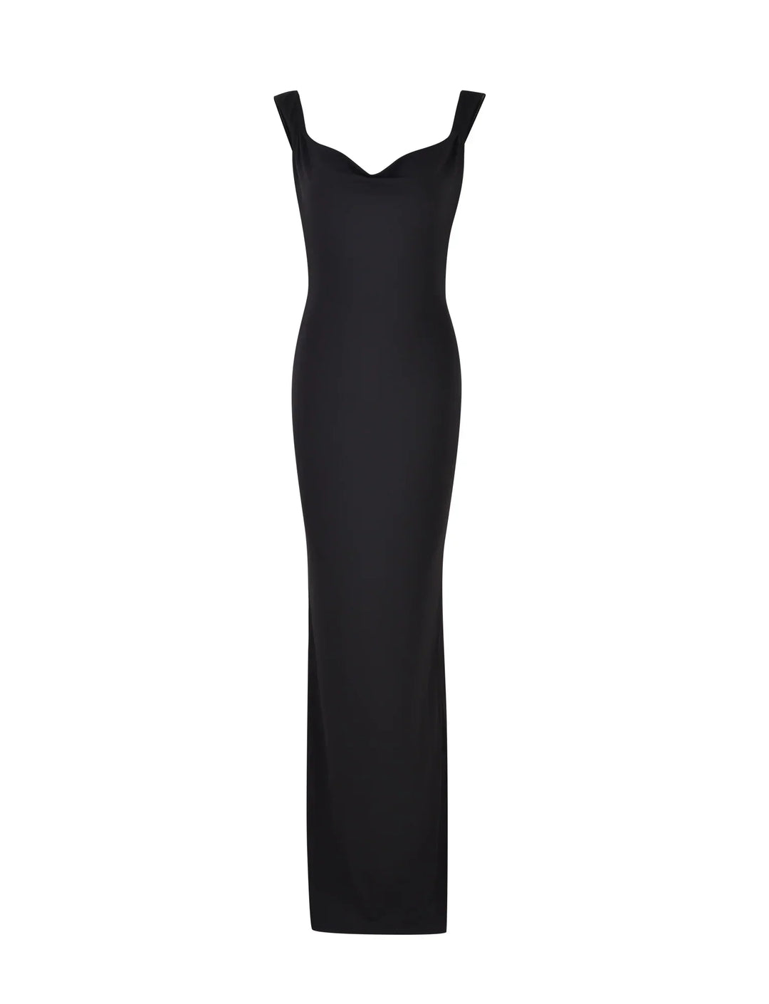 Damen Satin Maxi-Kleid – Banddetail, Fliessend & Festlich Elegant