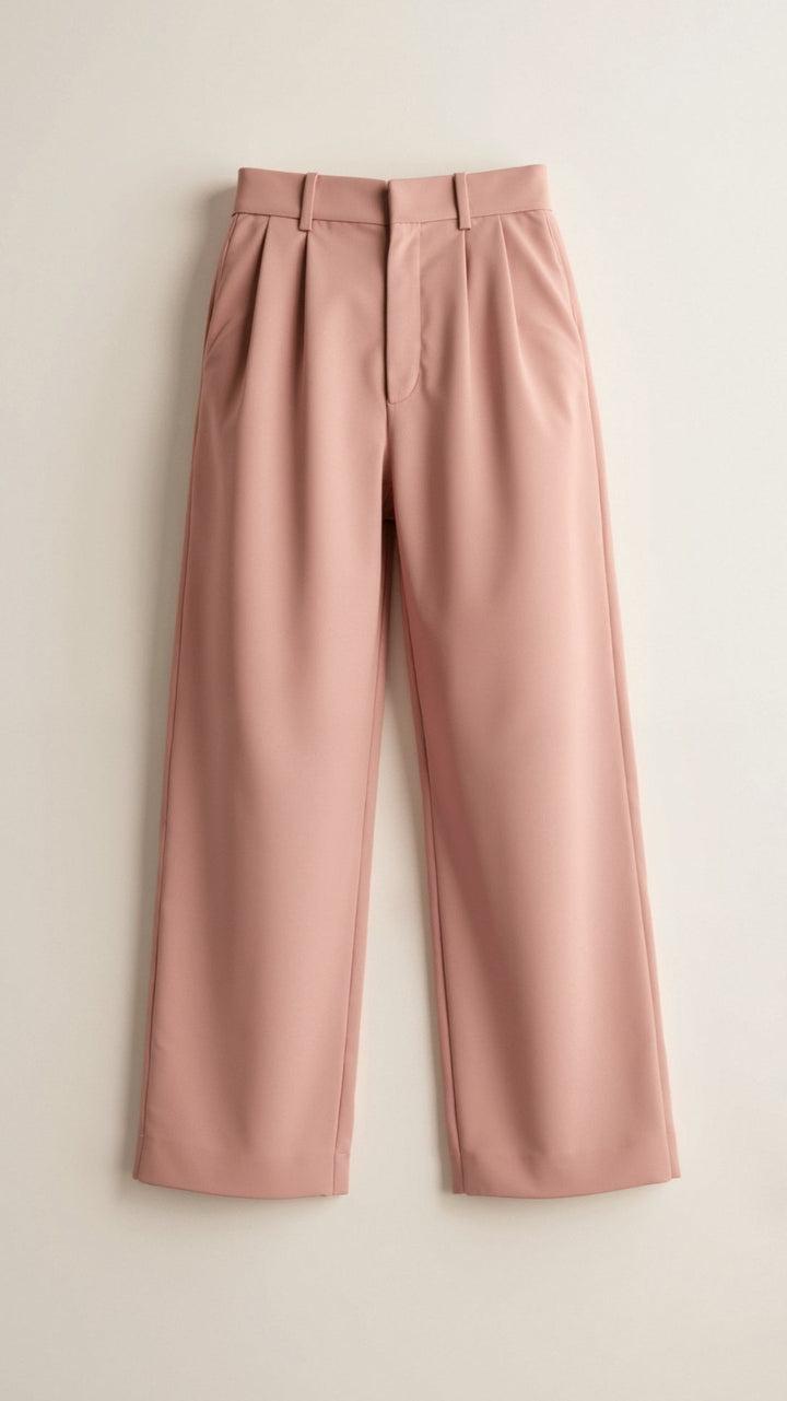 Sabina | Damen Weitbeinige Hose mit Hoher Taille