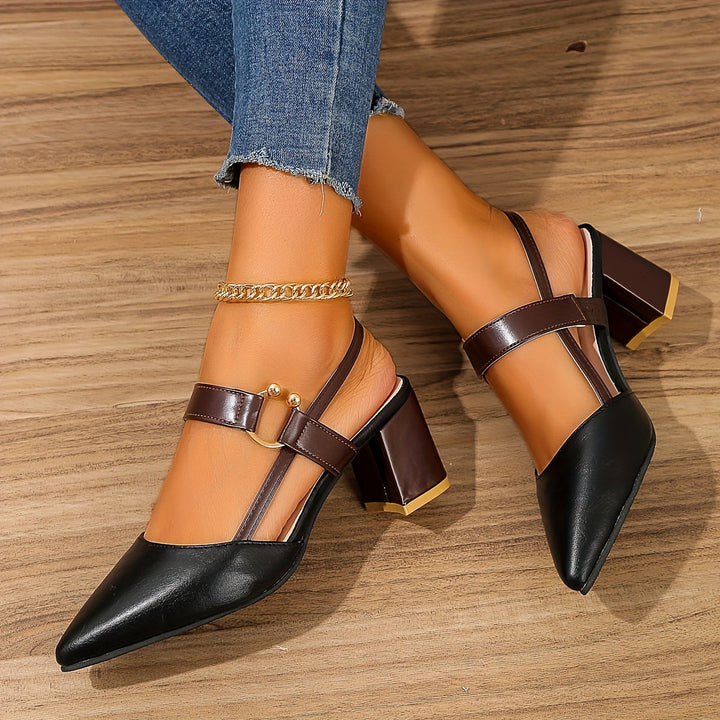 Emma | Damen High Heels – 10 cm, Leder & Elegant