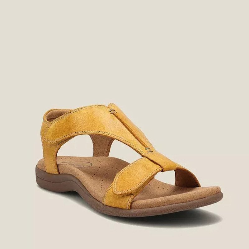 Damen Italienische Sandalen – Memory-Schaum, T-Riemen & Atmungsaktiv
