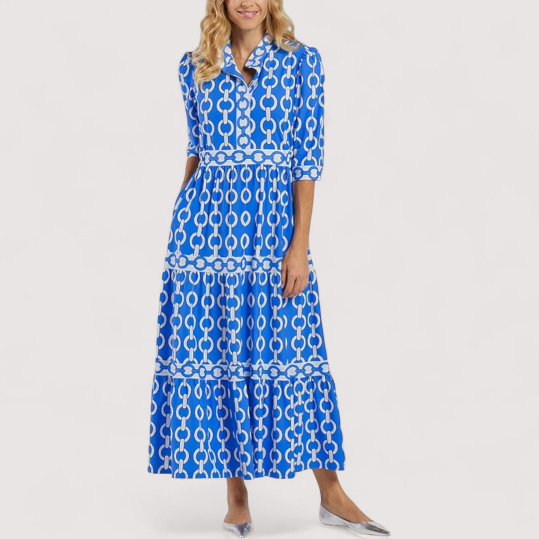 Chiara™ | Midikleid mit Kettenmuster