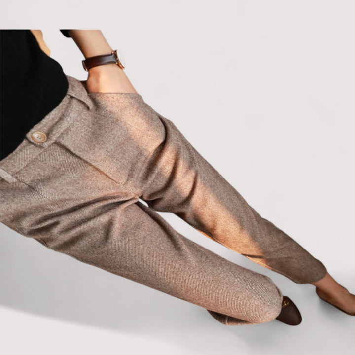 Helga™ | Hoch taillierte Slim-Hosen