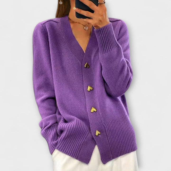 Gaby – Vintage Pullover mit V Ausschnitt