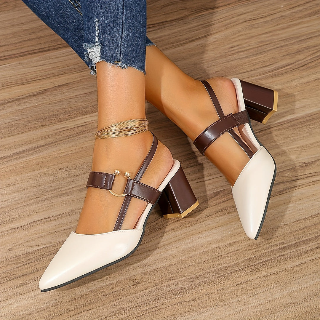 Emma | Damen High Heels – 10 cm, Leder & Elegant