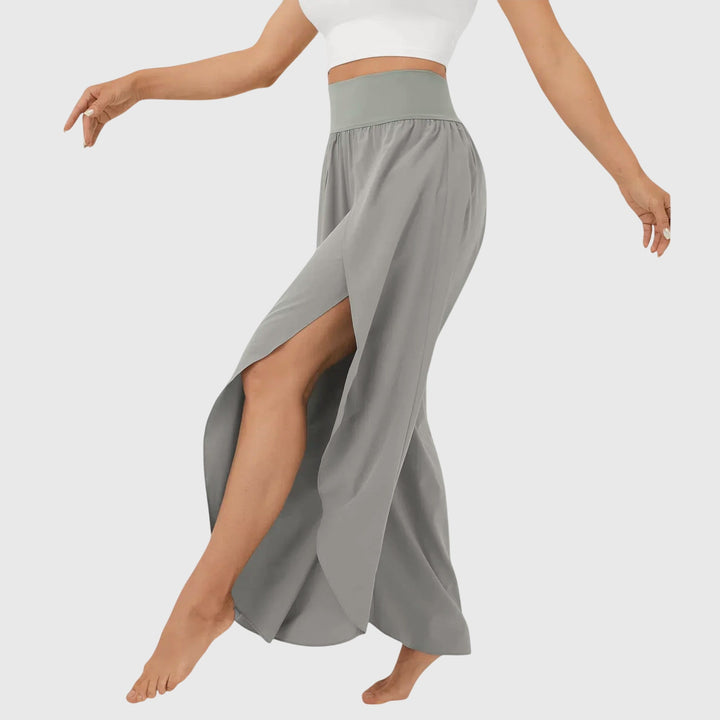Jasmin | Damen Luftige Lounge-Hose mit Schlitz-Design