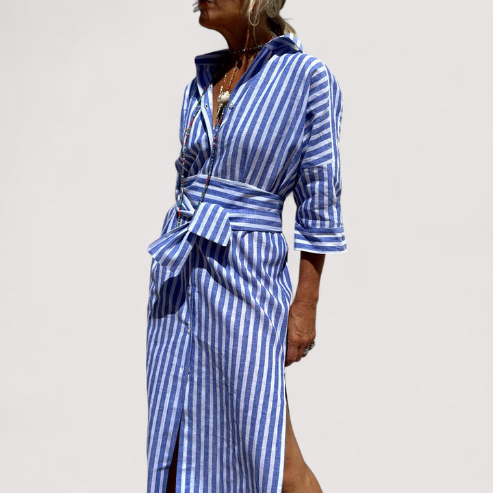 Greta™ | Zeitloses Streifenkleid