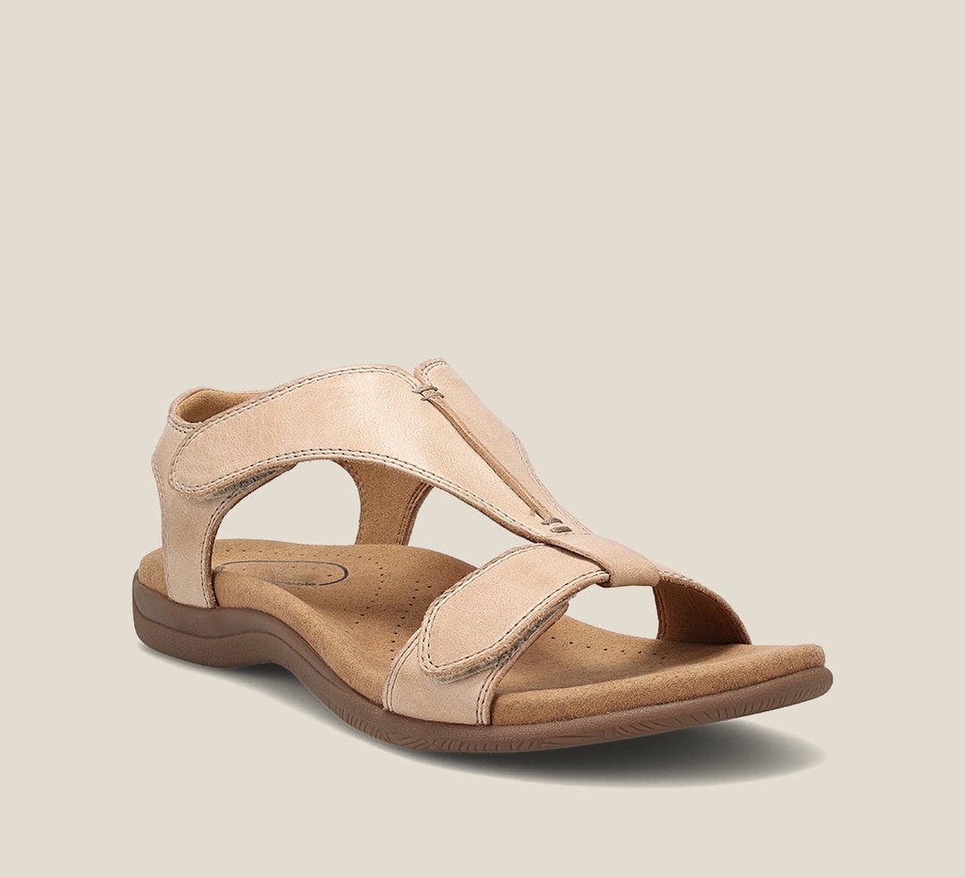 Damen Italienische Sandalen – Memory-Schaum, T-Riemen & Atmungsaktiv