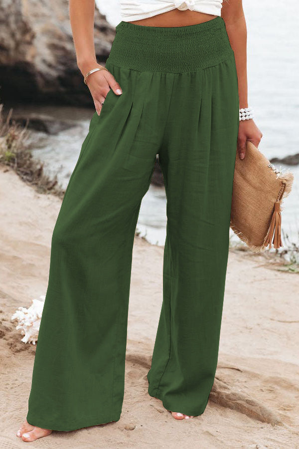 Verena | Damen Weit geschnittene Hose mit Hoher Taille und Lockerer Passform
