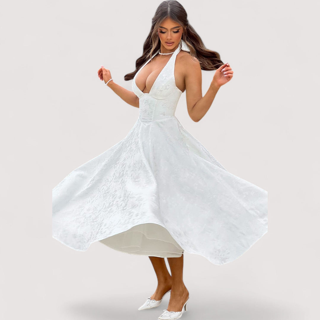 Amalie™ | Midikleid mit Neckholder
