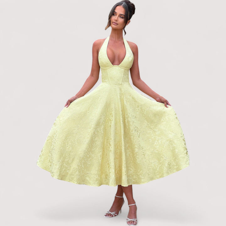 Amalie™ | Midikleid mit Neckholder