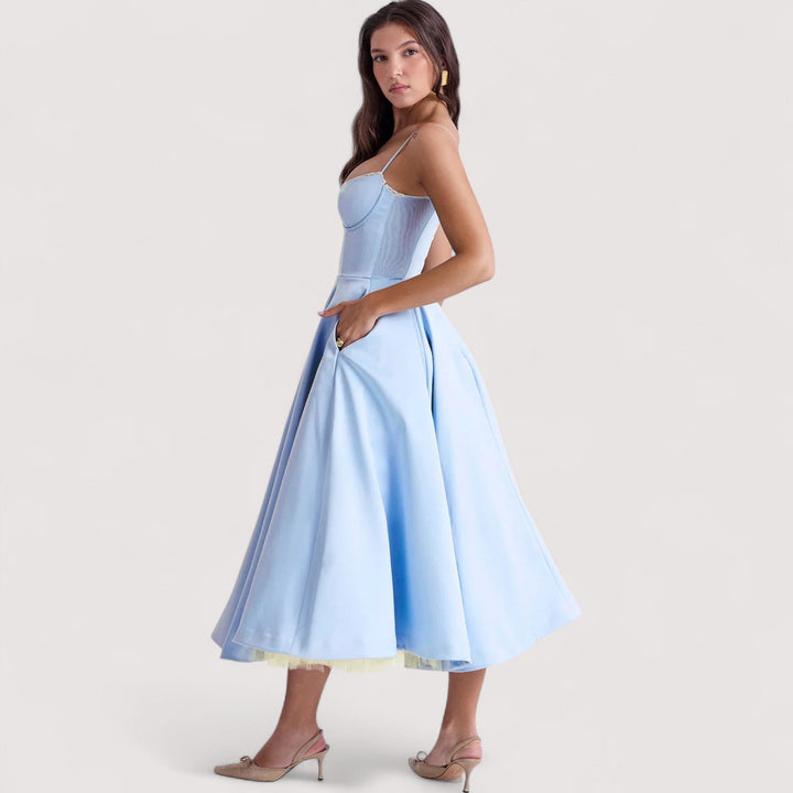 Margot™ | Sommerkleid mit Korsettdetail