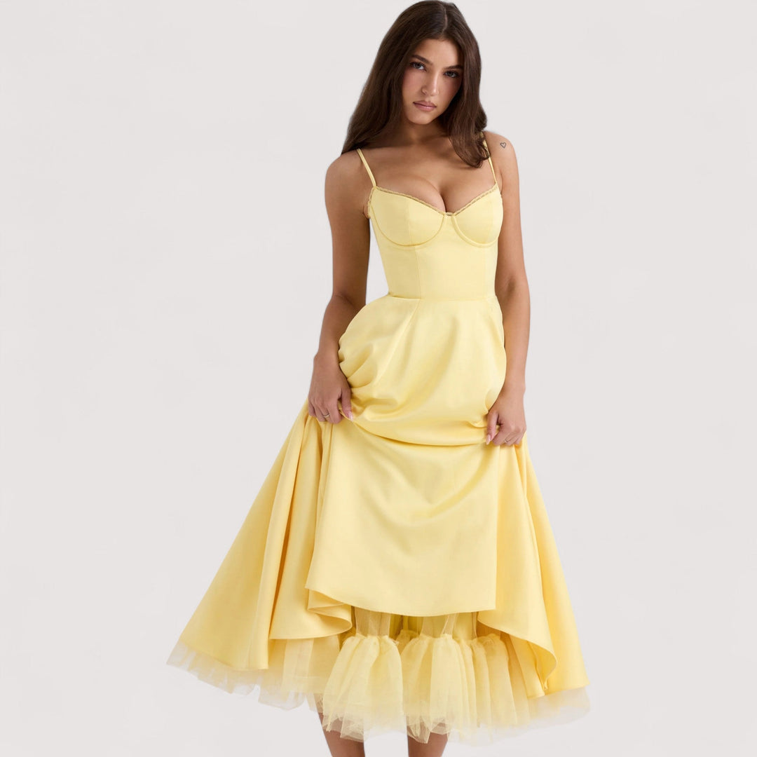 Margot™ | Sommerkleid mit Korsettdetail