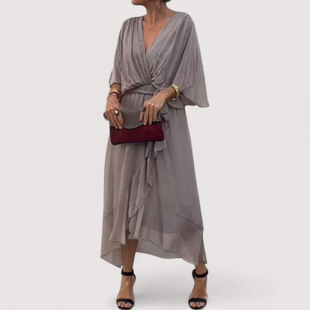 Ylva™ | Kleid aus Seidenmusselin