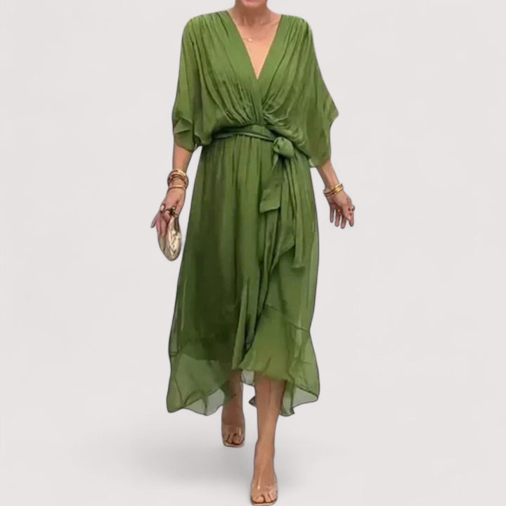 Ylva™ | Kleid aus Seidenmusselin