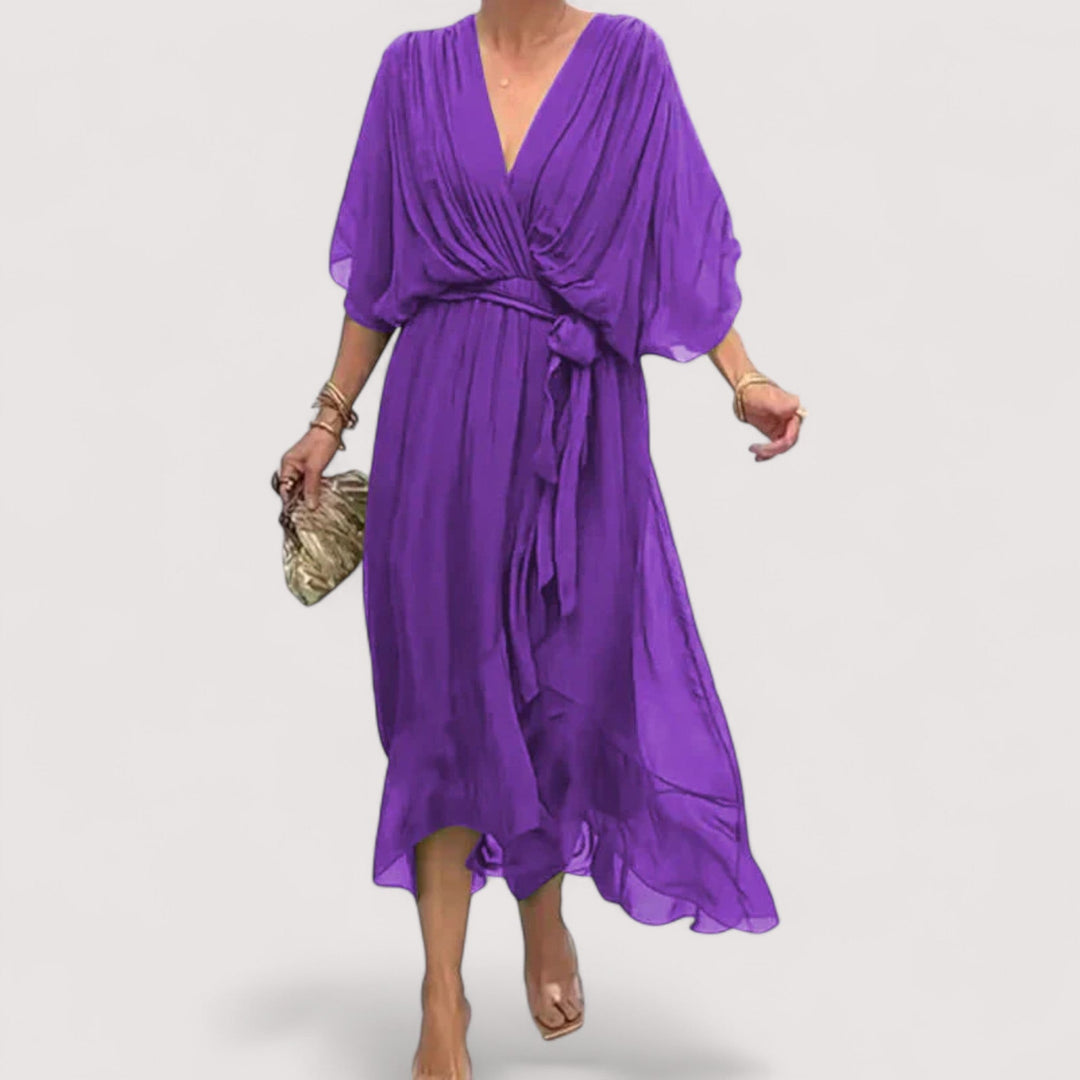 Ylva™ | Kleid aus Seidenmusselin