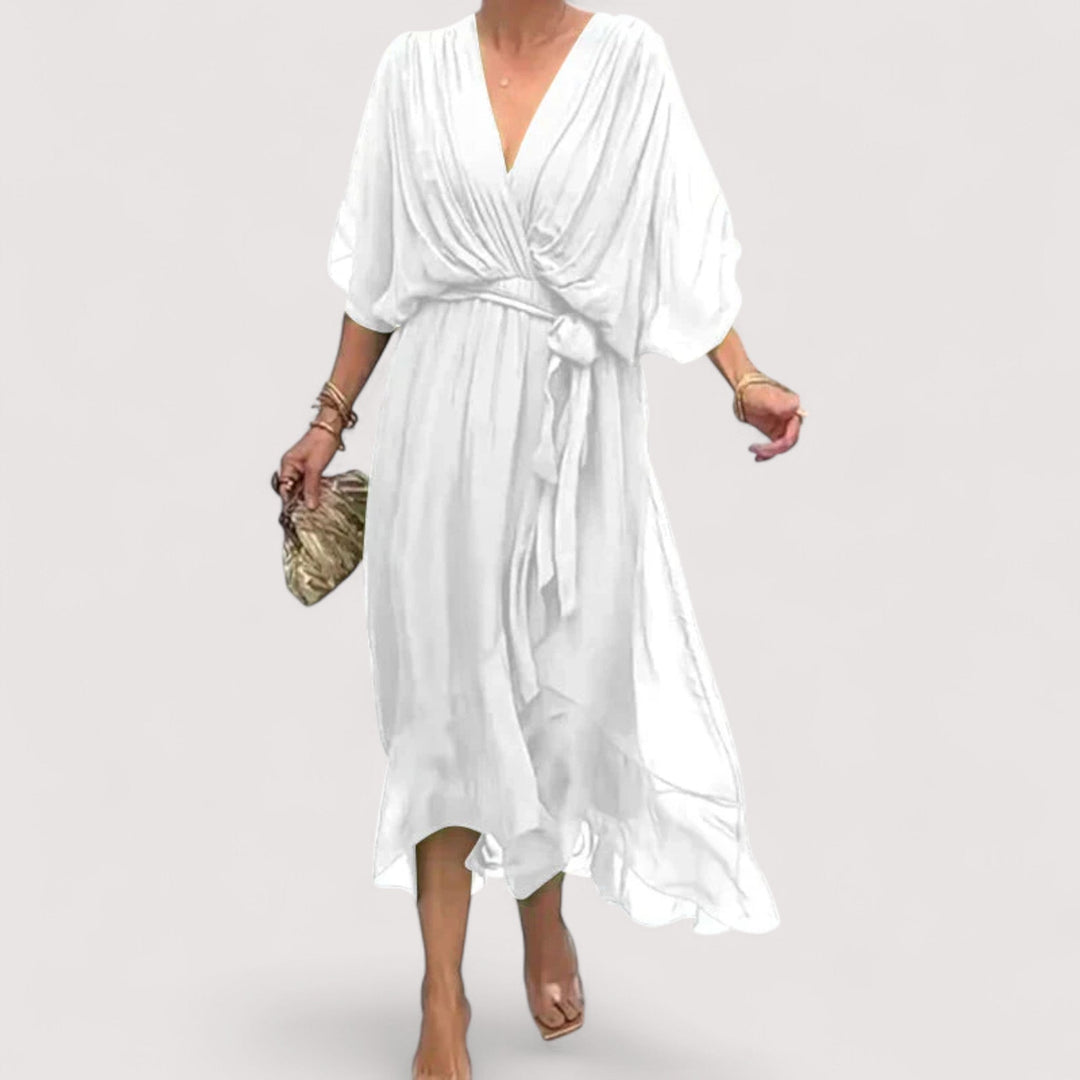 Ylva™ | Kleid aus Seidenmusselin