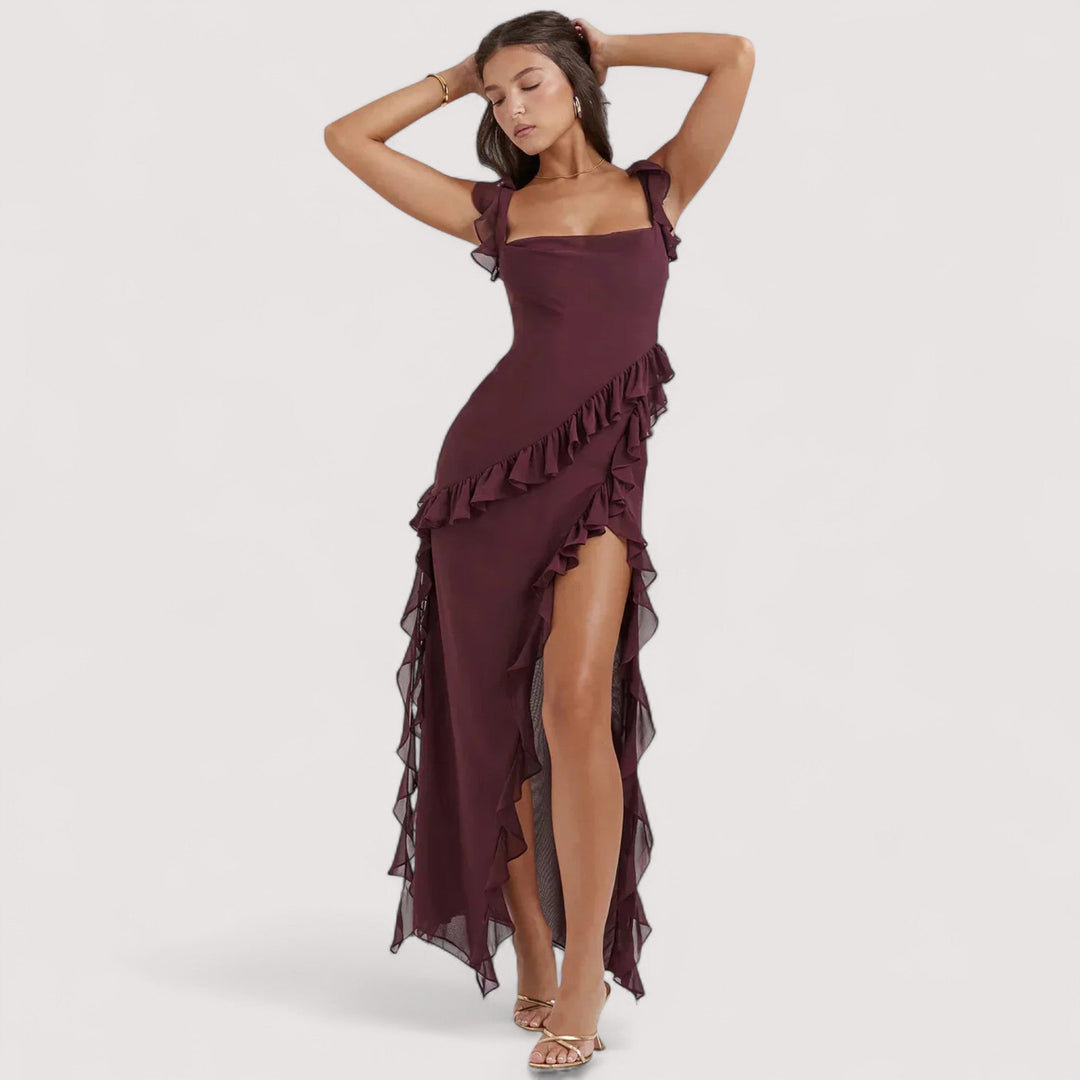 Chloe™ | Maxikleid mit Schlitz