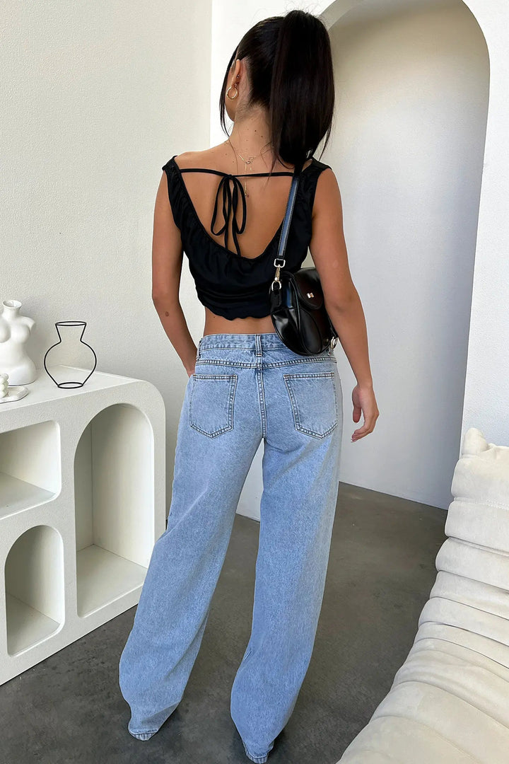 Barbara | Damen Frühlings Jeans mit entspannter Passform und geradem Bein