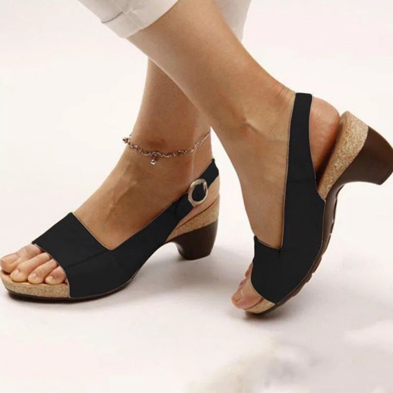 Rosalinda | Damen Sandalen mit Absatz – PU-Leder, Komfortabel & Vielseitig