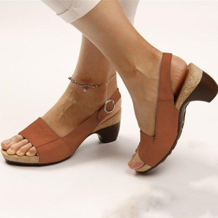 Rosalinda | Damen Sandalen mit Absatz – PU-Leder, Komfortabel & Vielseitig