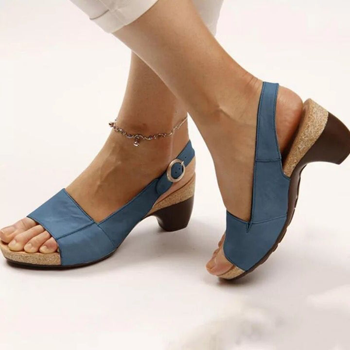 Rosalinda | Damen Sandalen mit Absatz – PU-Leder, Komfortabel & Vielseitig