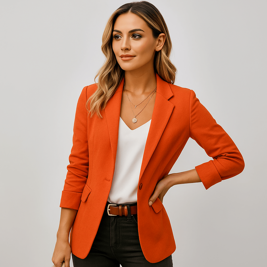 Damen Langer Strick-Cardigan – Herzdetail, Bequem & Feminin