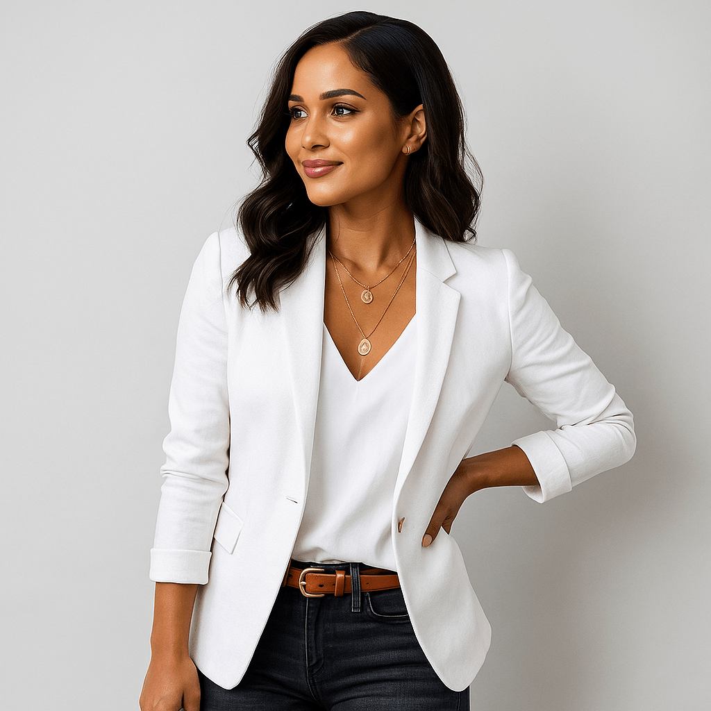 Damen Langer Strick-Cardigan – Herzdetail, Bequem & Feminin
