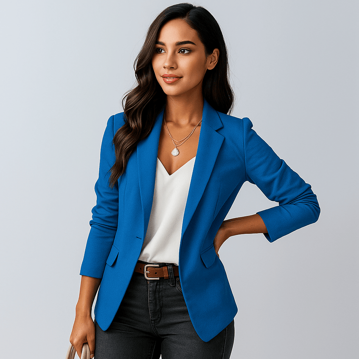 Damen Langer Strick-Cardigan – Herzdetail, Bequem & Feminin