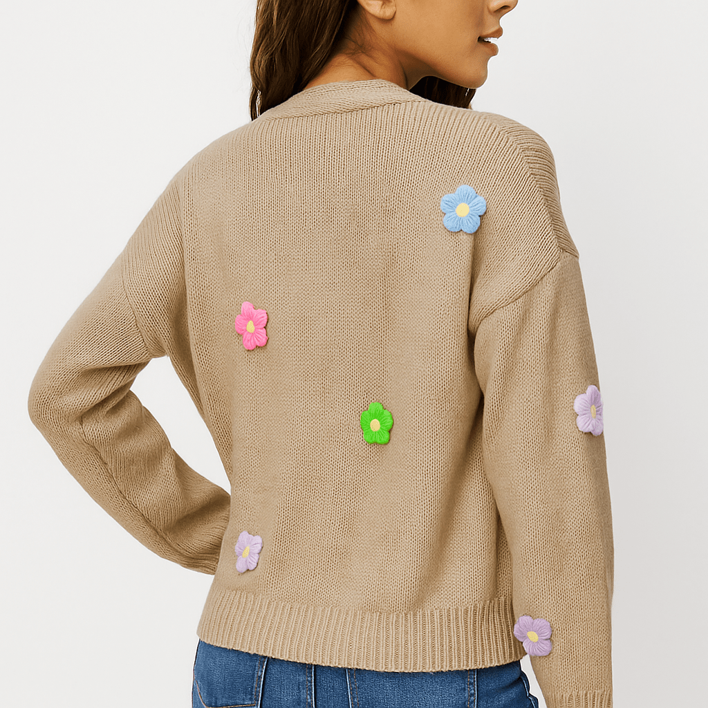 Damen Strickjacke – Offene Vorderseite, Langarm & Pflegeleicht