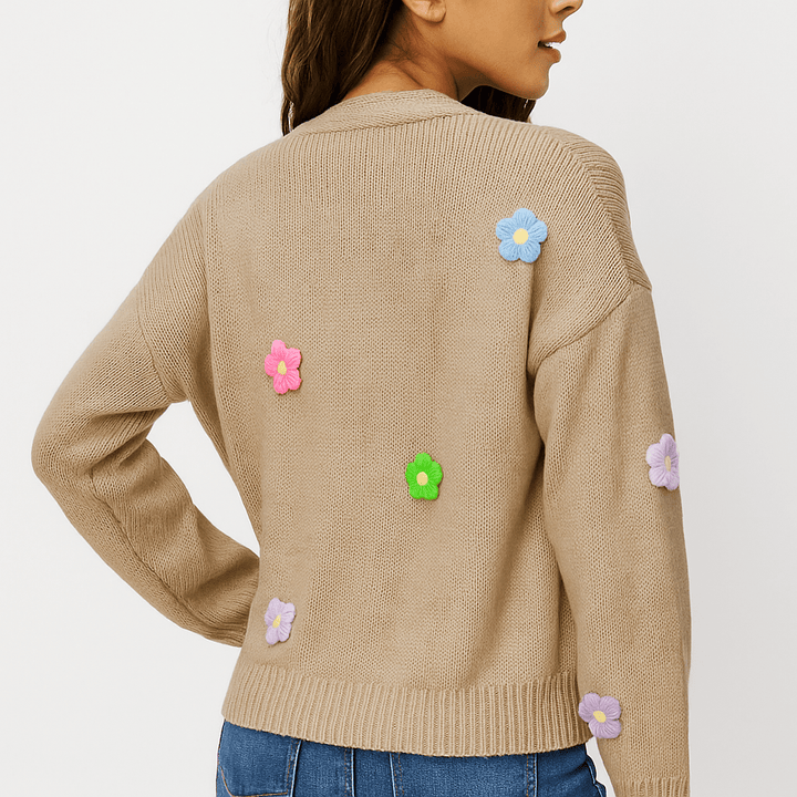 Damen Strickjacke – Offene Vorderseite, Langarm & Pflegeleicht