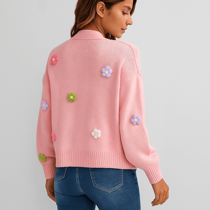 Damen Strickjacke – Offene Vorderseite, Langarm & Pflegeleicht
