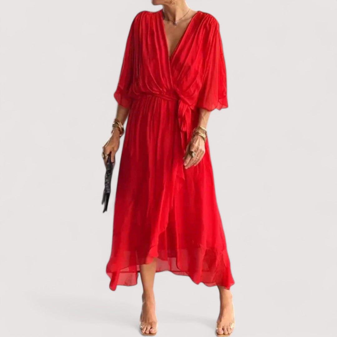 Ylva™ | Kleid aus Seidenmusselin