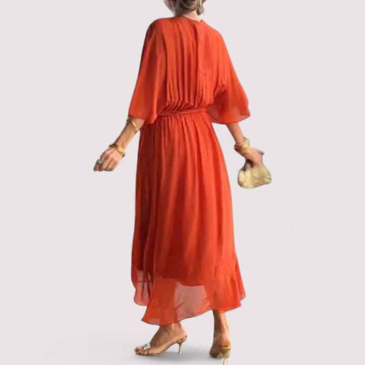 Ylva™ | Kleid aus Seidenmusselin