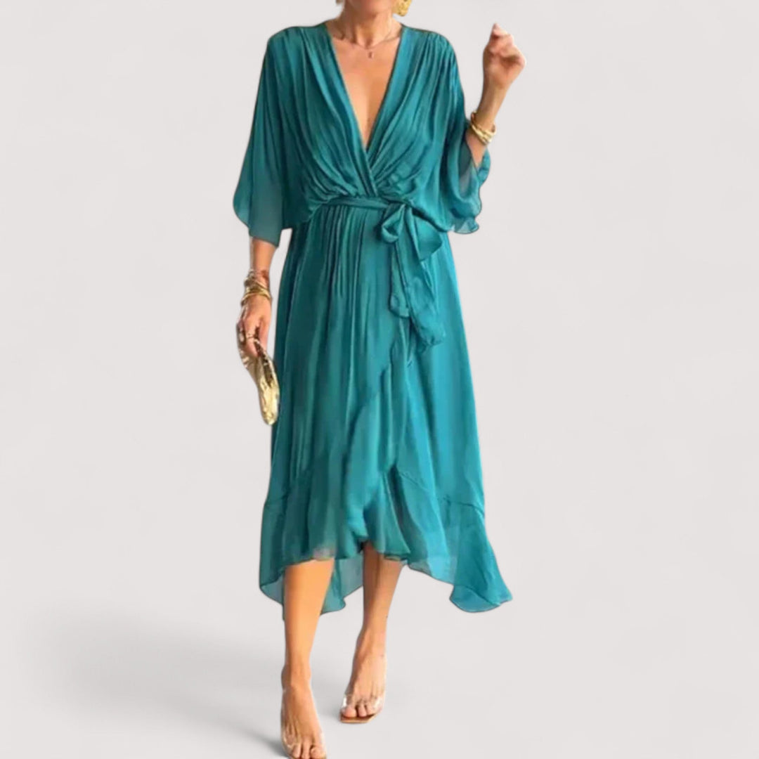 Ylva™ | Kleid aus Seidenmusselin