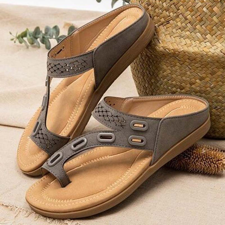 Leah | Damen Orthopädische Sandalen – Dreifache Gewölbestütze, Memory-Sohle & Stilvoll