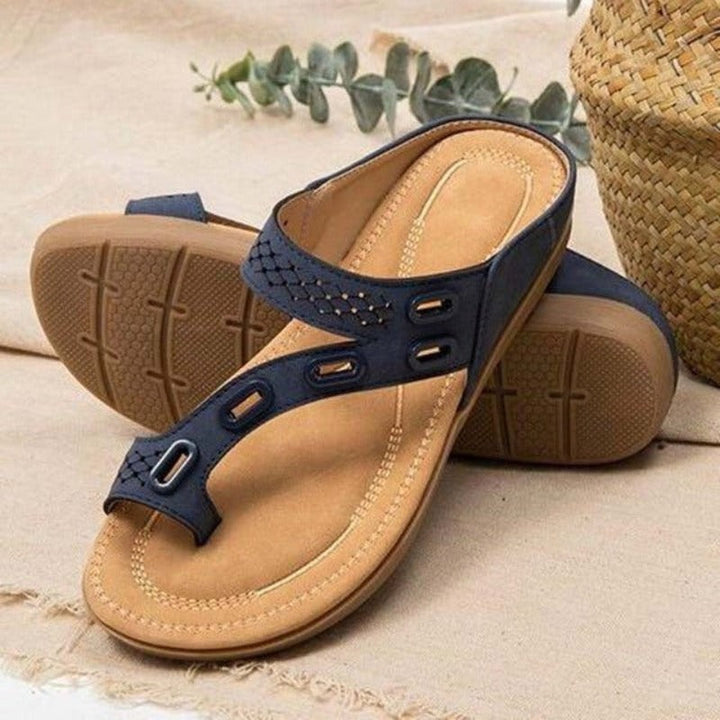 Leah | Damen Orthopädische Sandalen – Dreifache Gewölbestütze, Memory-Sohle & Stilvoll