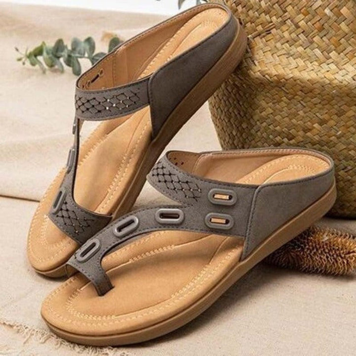 Leah | Damen Orthopädische Sandalen – Dreifache Gewölbestütze, Memory-Sohle & Stilvoll
